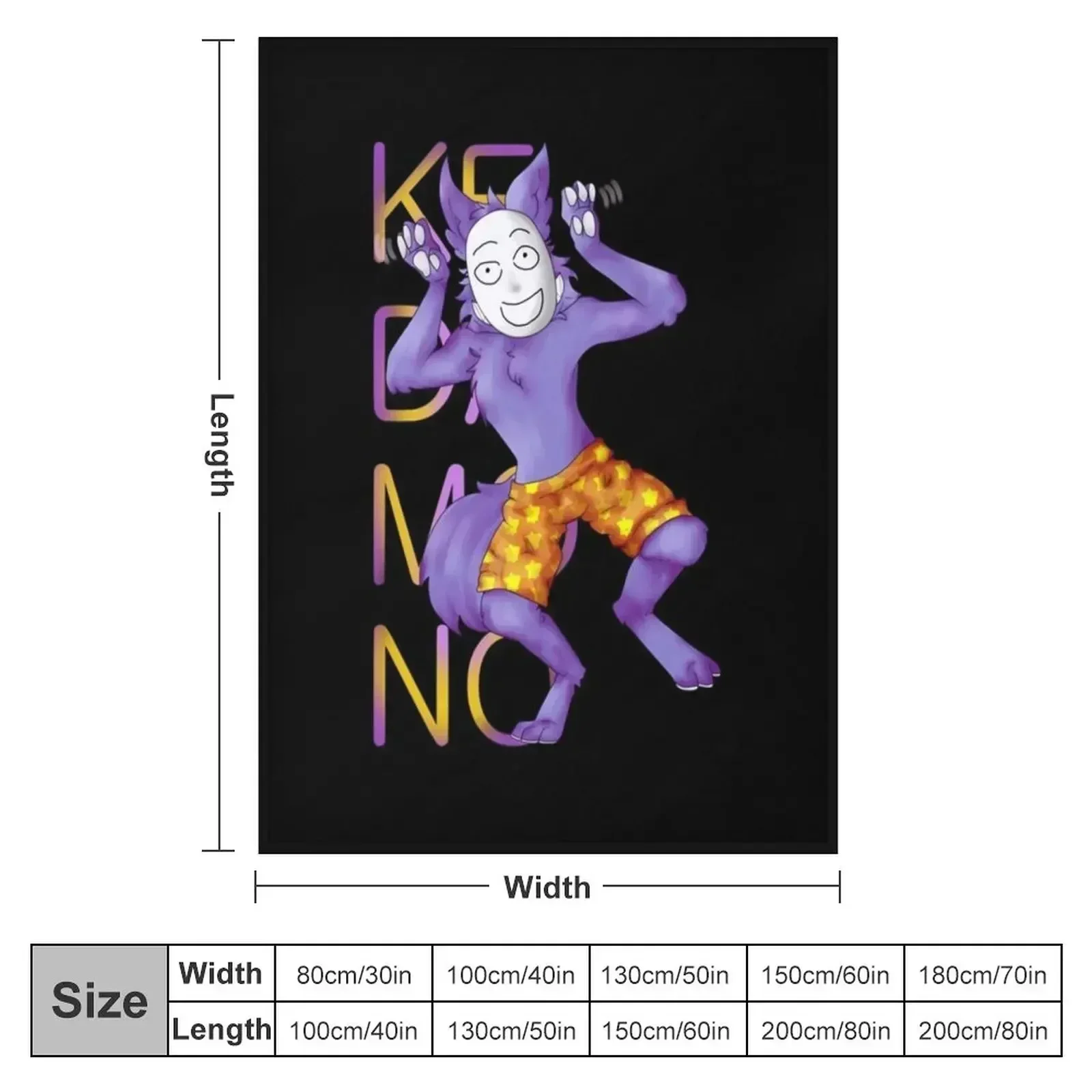 Kedamono Popee The Performer Throw Blanket Luxury Beautifuls Plush for winter Weighted Large Blankets
