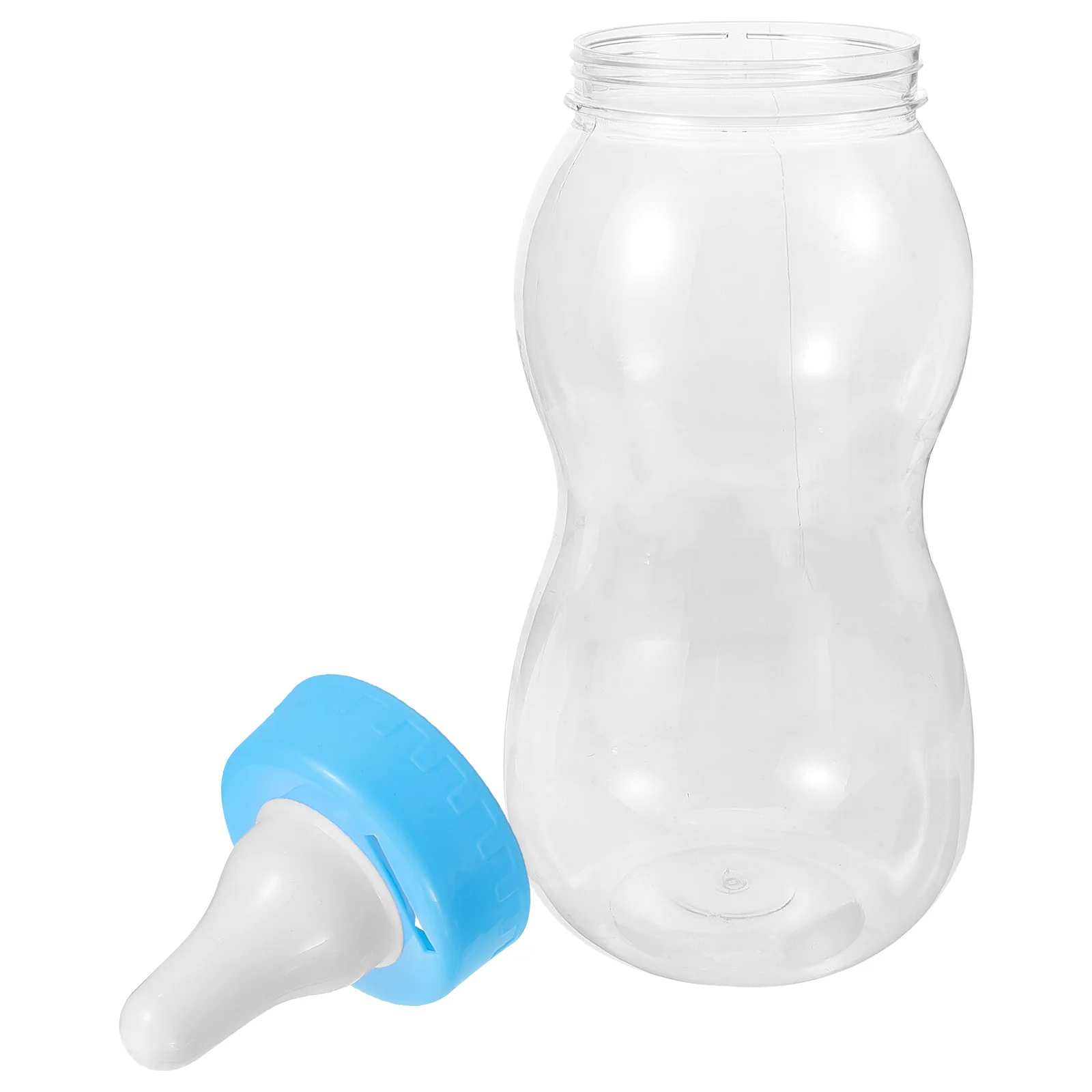 

Milk Bottle Shaped Piggy Bank Blue Room Decor Saving Pot Money Box for Boys Girls Desktop Coin Jar Toy