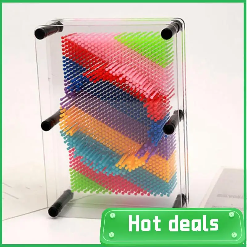 LUDA Ручной отпечаток иглы для рисования 3D Ручная форма Детские подарки Пластиковые сенсорные игрушки Иглы Доска для ладони Скульптура Игрушки-булавки Простые в использовании A