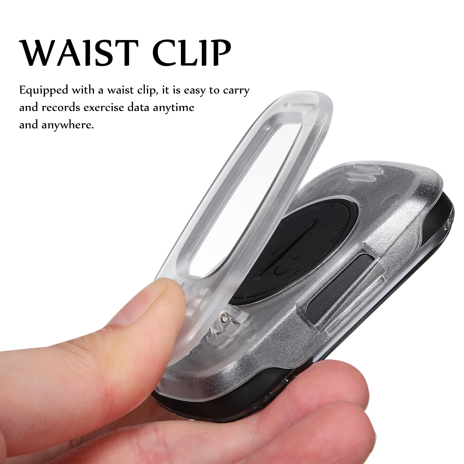 

Small Portable Clip on Pedometer Easy Read Display Pedometer for Walking Steps and Activity Tracker for Seniors