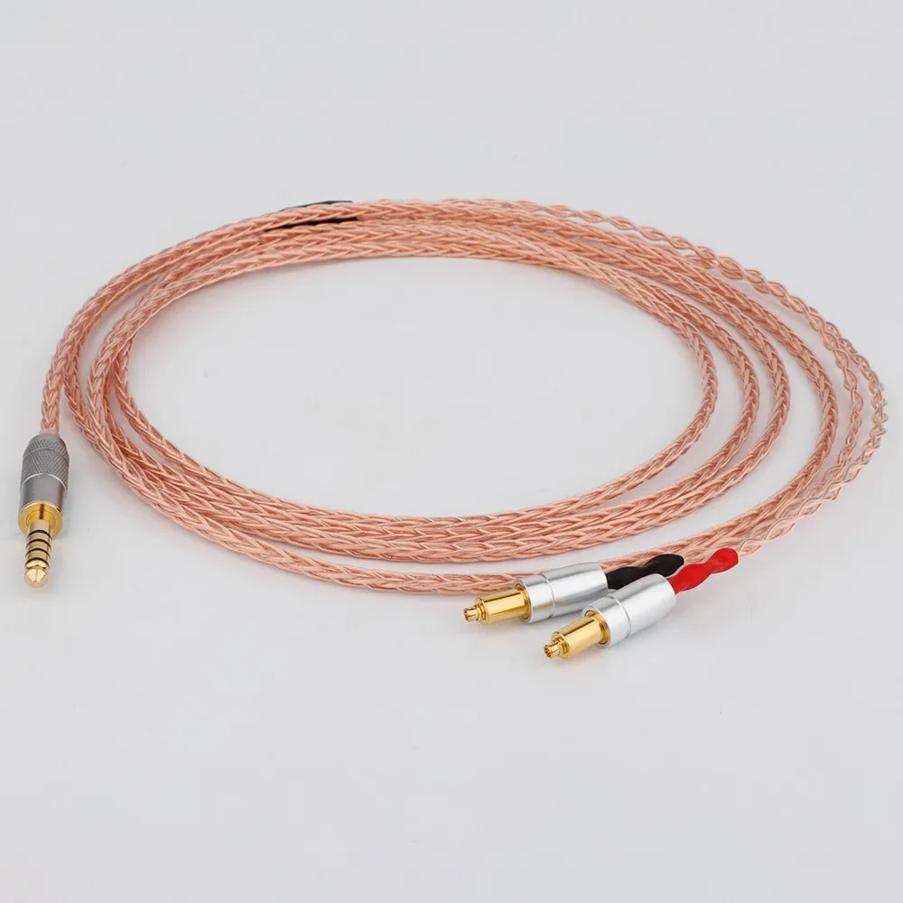 Preffair 실버 도금 OCC 이어폰 케이블, Shure SRH1540 SRH1840 SRH1440 용, XLR 3.5mm, 8 코어, 2.5mm, 4.4mm, 1 개