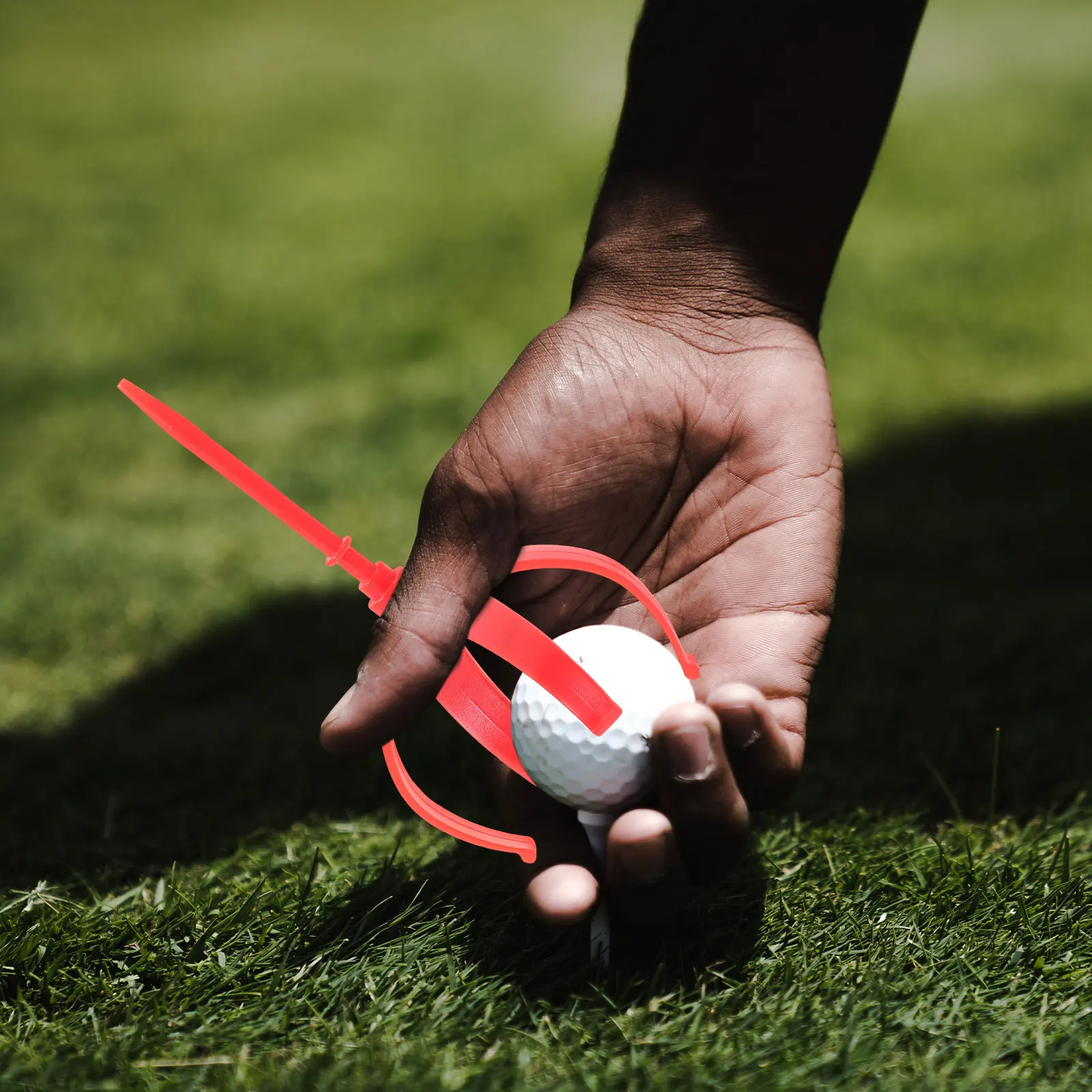 

Golf Ball Picker Balls Bag Clip Tool Organizer Support Holder Red Clamp Retriever