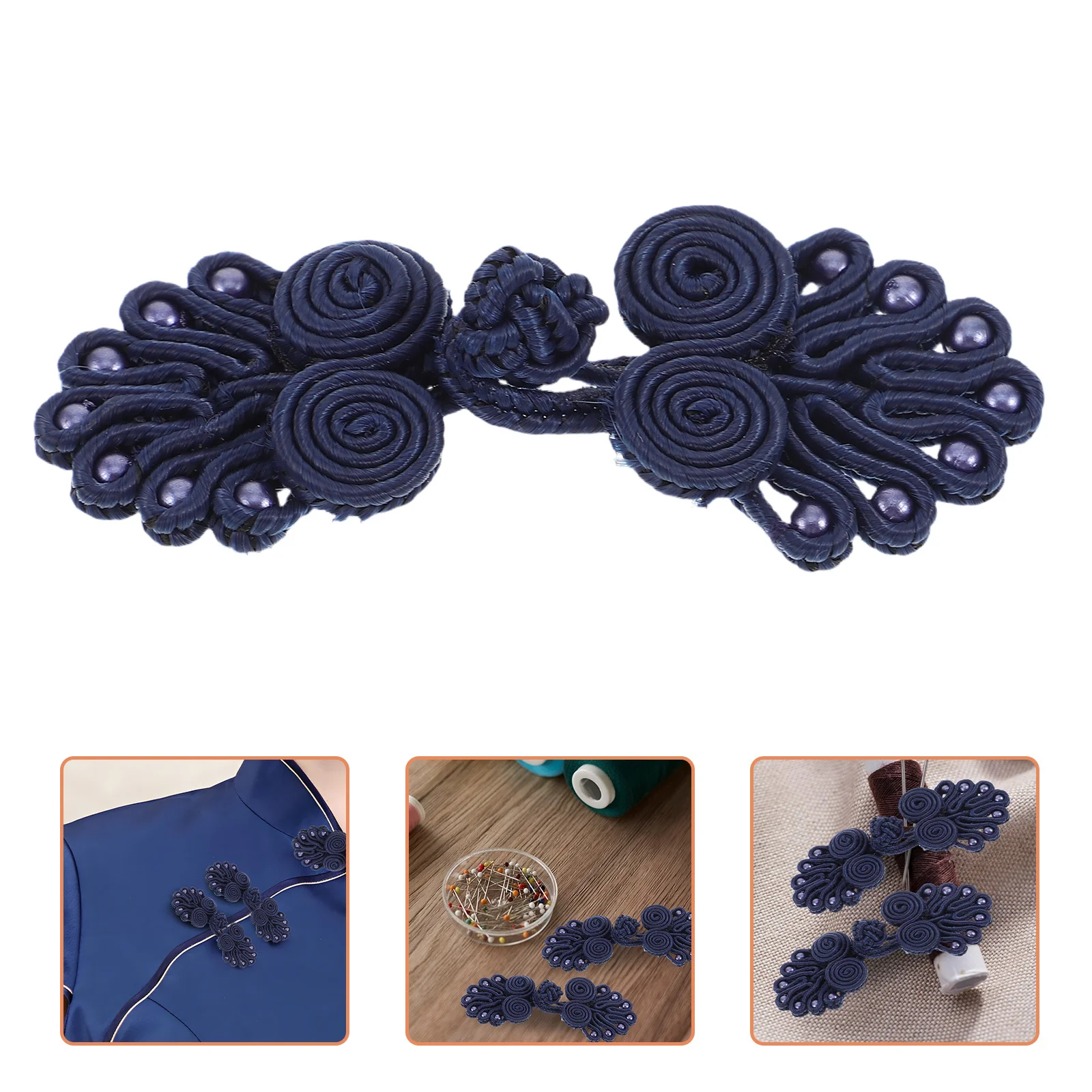 

10 Pairs Handmade Chinese Style Cloth Buttons Traditional Ethnic Frog Closures For Cheongsam Diy Craft Projects Sewing Fasteners
