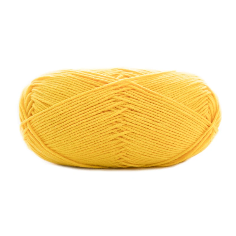 5-Strand Combed Baby Cotton Milk  Thick Knitting Wool Yarn Ball Handmade Crochet Woven Material Bag Cotton Thread