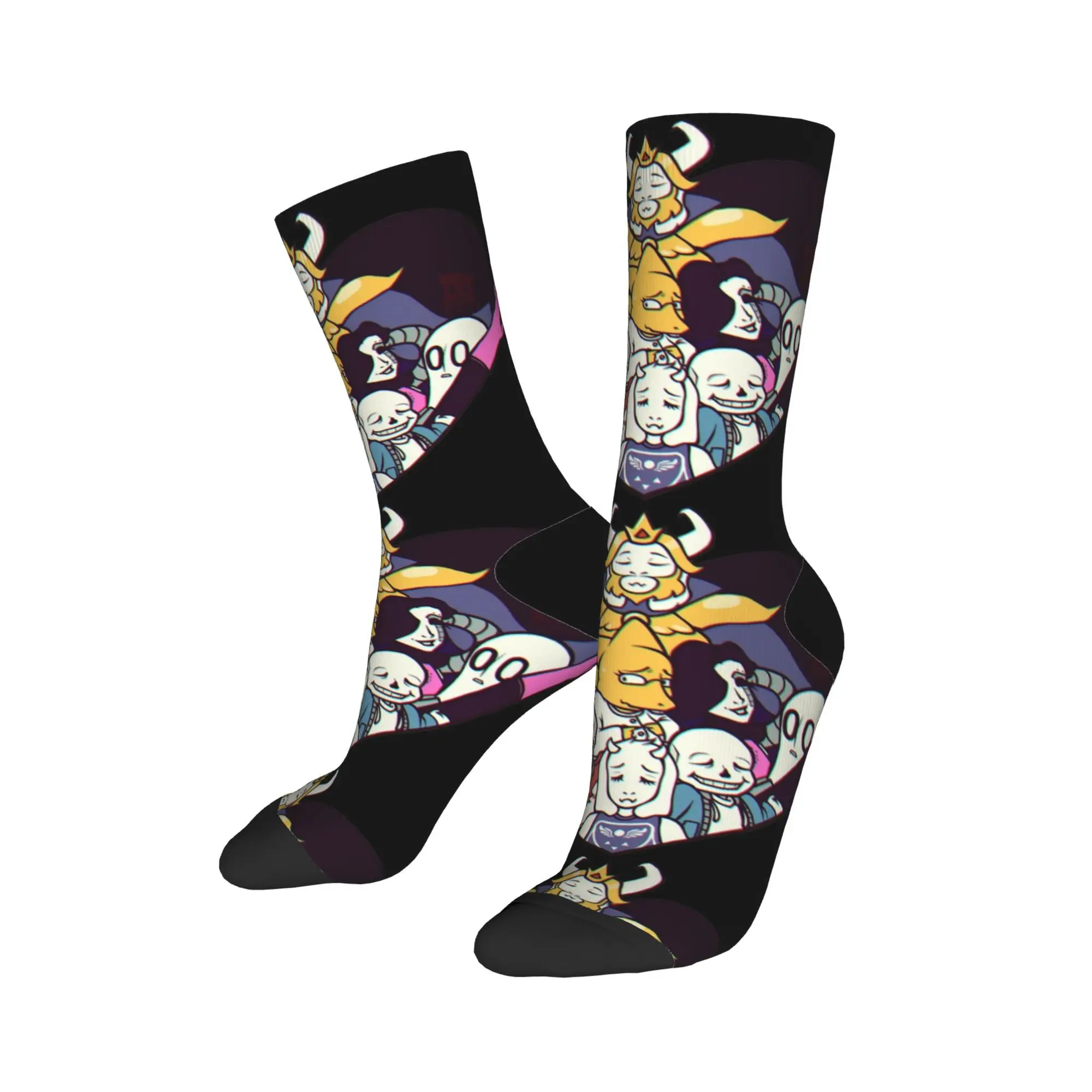 Undertale 4th Anniversary Socks Men's Women's Undertale Socks Harajuku Spring Summer Autumn Winter Middle Tube Socks Gifts