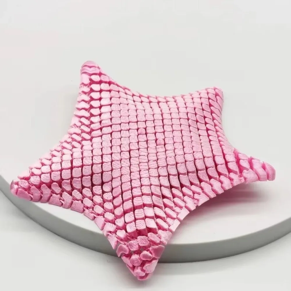 Articulated Design 3D Printed Starfish Flexible Material Visual Fidget Starfish Shape Flexible Desk Decor Stress Relief Gift