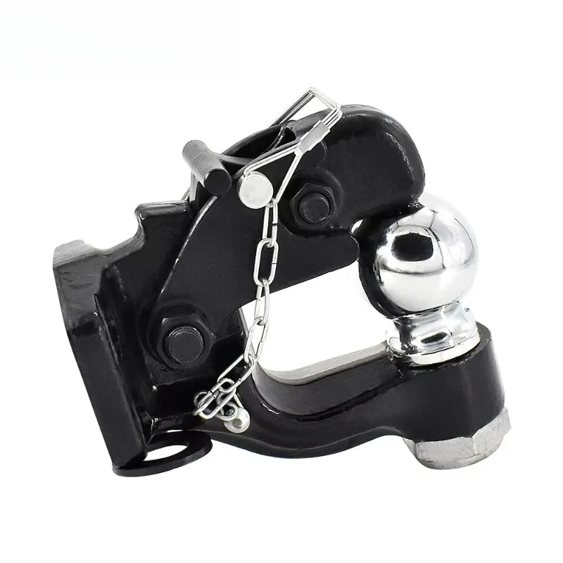 Adjustable receiver traction pin hook with hook ball, 4WD trailer cover for 4-wheel truck CH models