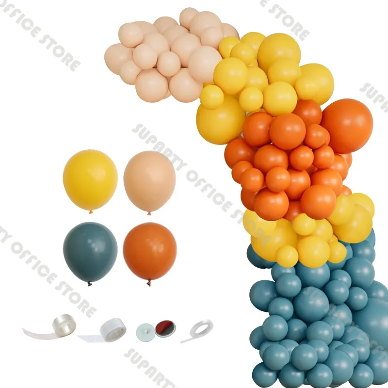 118pcs Orange Lemon Blue Balloon Garland Kit Here Comes the Son Baby Shower Boy Birthday Gender Reveal Wedding Decorations