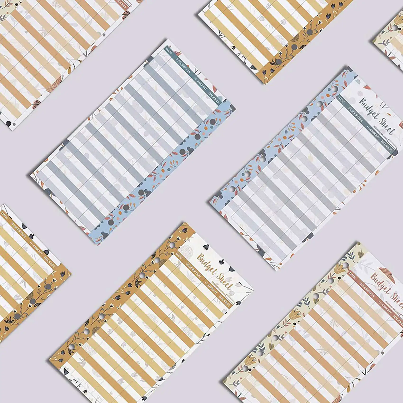 Exquisite-48 Expense Budget Sheets, Money Organizer For A6 Budget Binder -For Cash & Ledger Book, For Wallet, Budget Planner