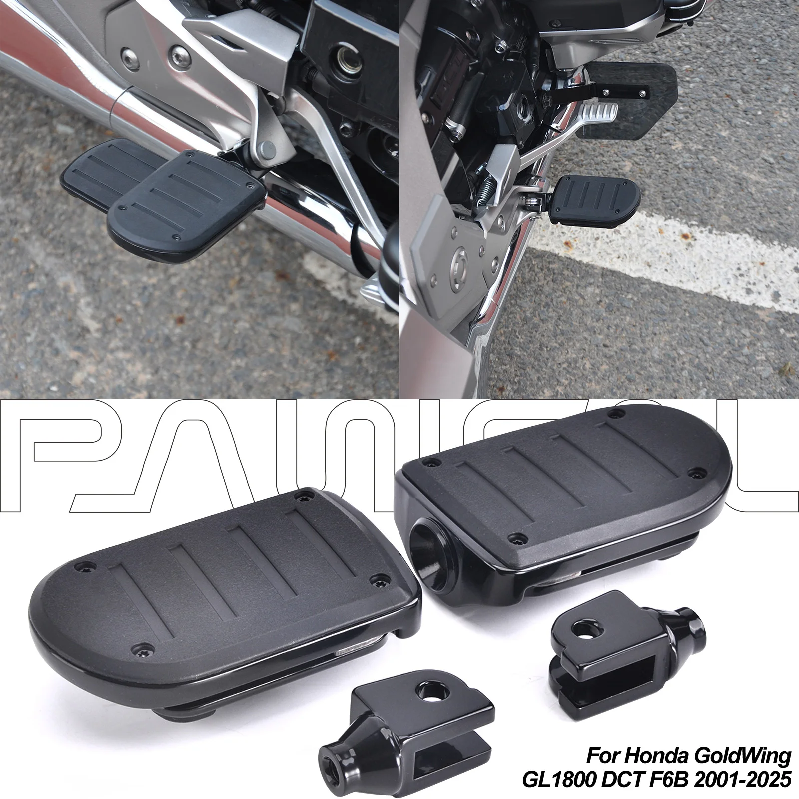 

PANICAL Motorcycle Driver Pedal for Honda GoldWing GL1800 DCT F6B 2002-2025 Folding Front Pedal Front Pedal Accessories