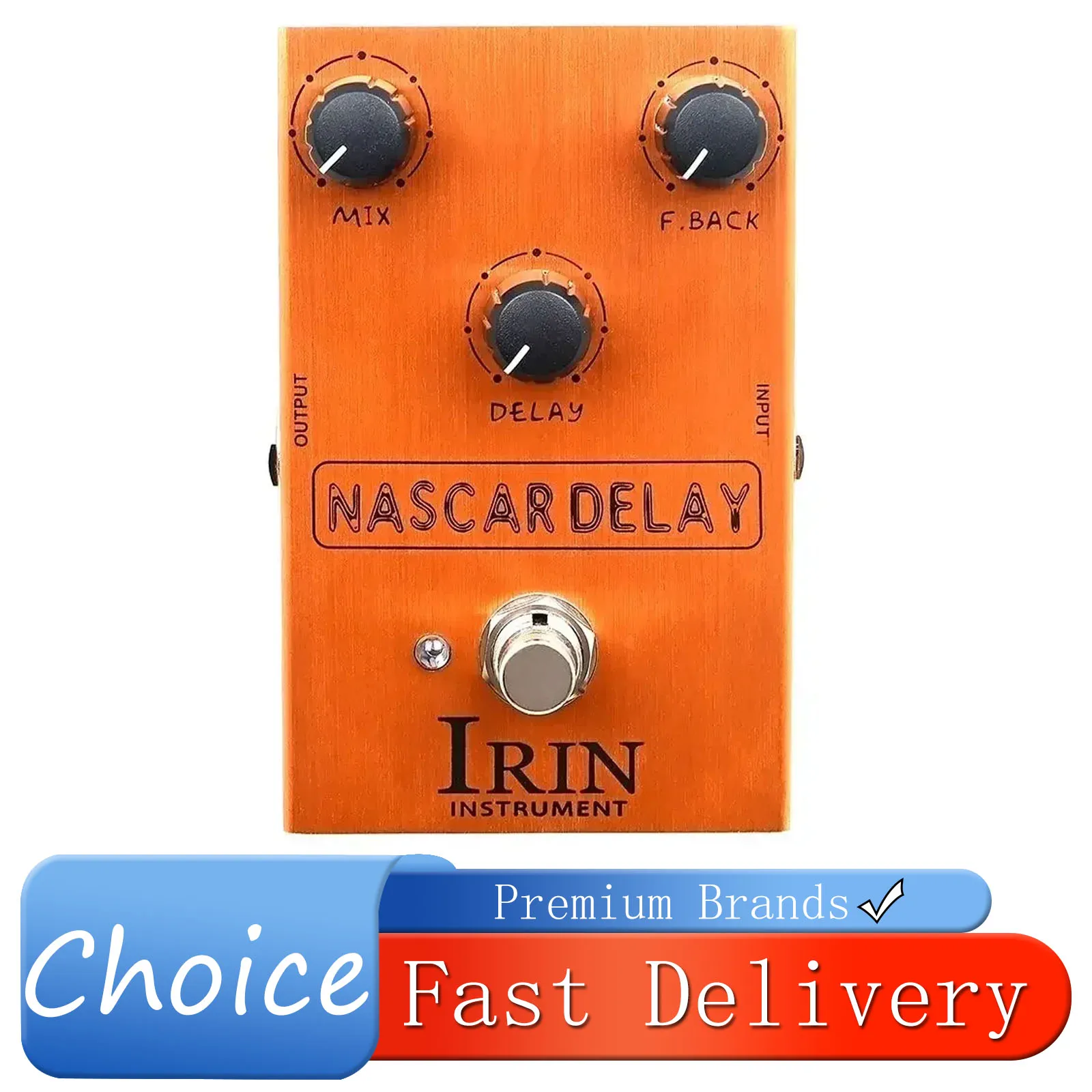

IRIN Nascar Delay Electric Guitarra Effect Pedal 3D Delay Amplifier Distortion Effect True Bypass Pedal AN-37 Guitar Accessories