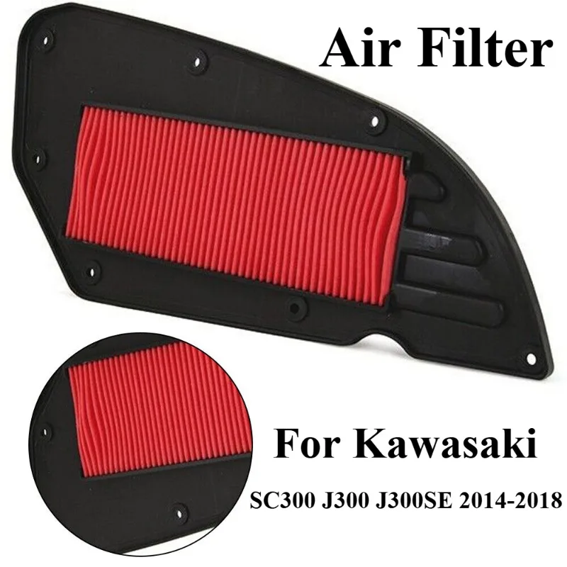 Air Filter Cleaner Element for Kawasaki SC300 J300 J300SE 2014 2015 2016 2017 2018 Air Inlet Filter Motorcycle Engine Accessorie