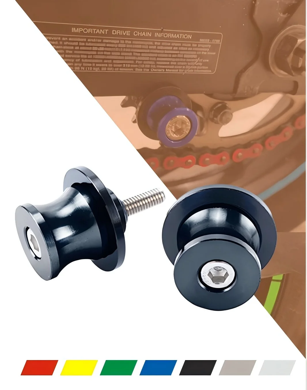 

CNC 6mm Motorcycle Swingarm Spool Sliders for Yamaha FZ1 FZ8 FZ800 FZ1000 MT03 MT09 MT10 YZF-R1 R6 TDM900 Axle Protectors