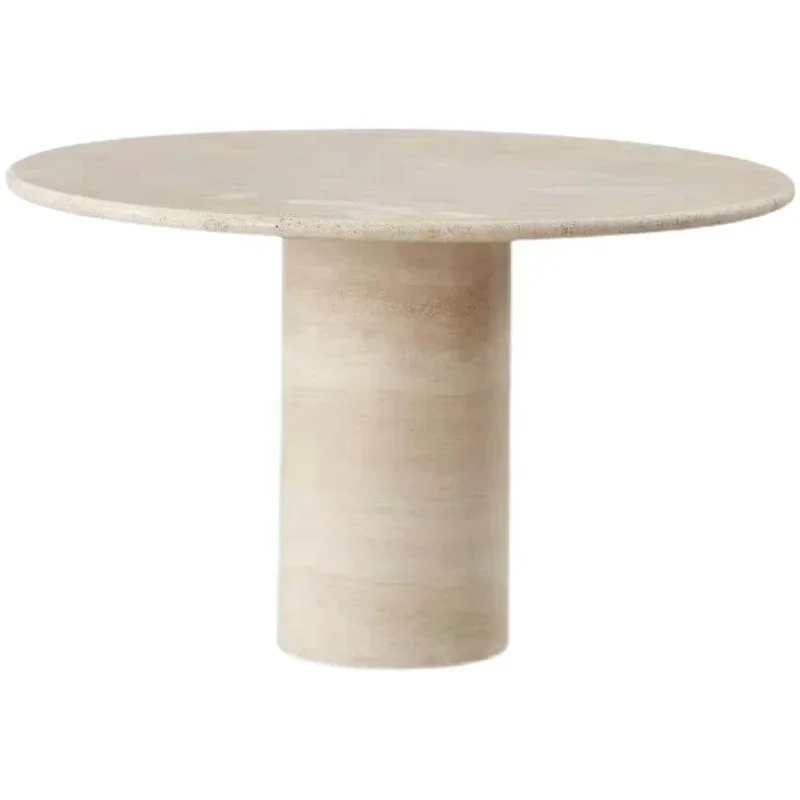

hot sell Modern natural stone travertine dining table dining table