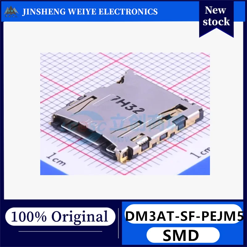 (5/20 Pieces) DM3AT-SF-PEJM5 SMD Self-ejecting MicroSD Card (TF Card) Card Slot Brand New Original Stock