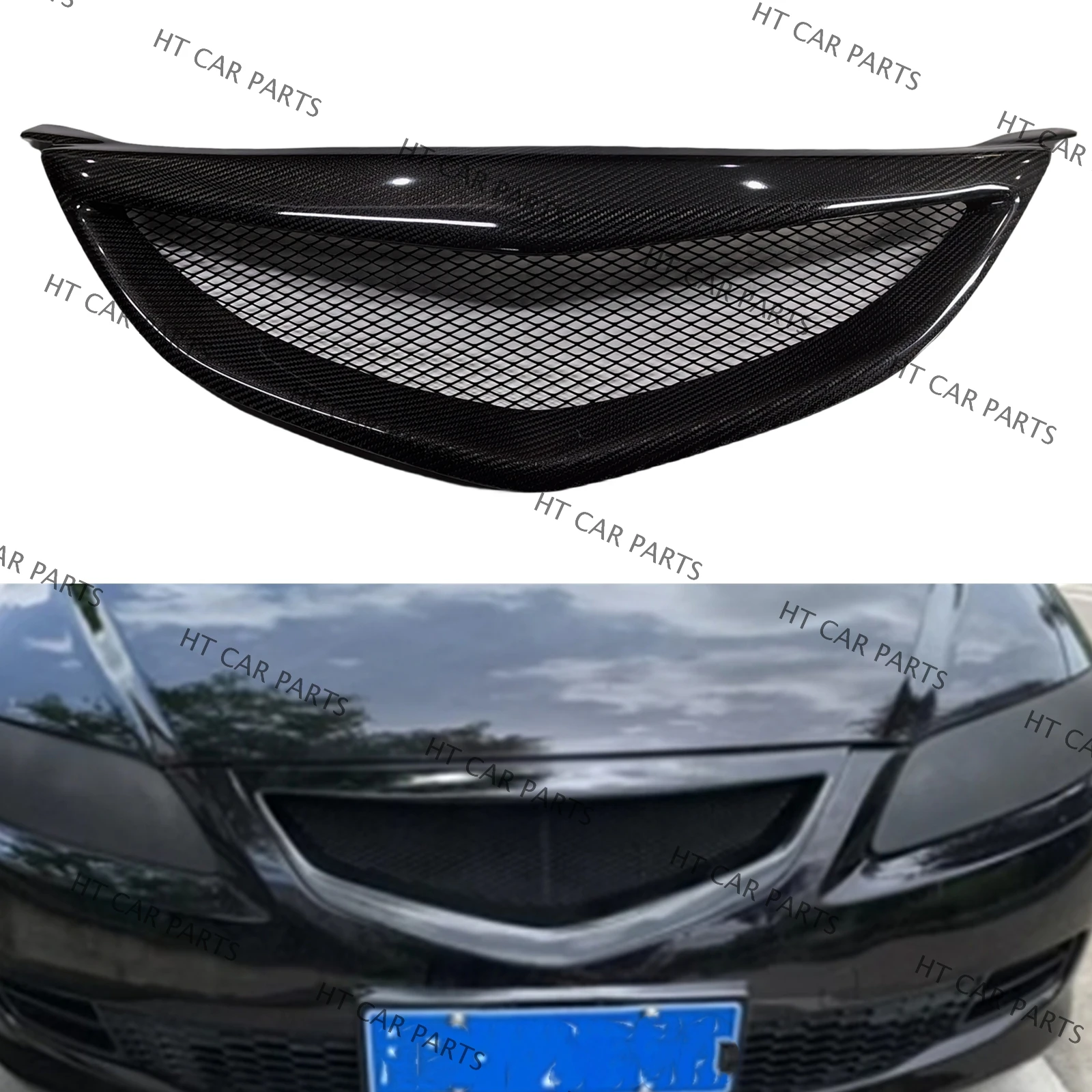 

Решетка для переднего бампера Mazda 6 2003-2005 2003 2004 1 шт.