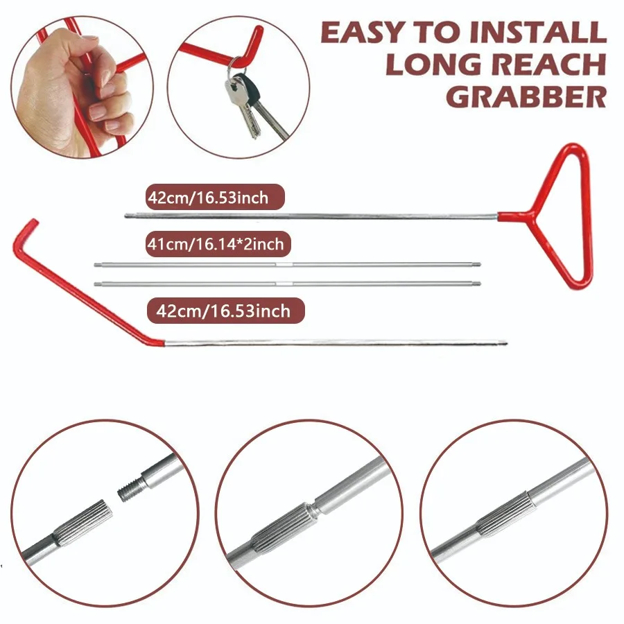 مجموعة أدوات إصلاح السيارات الجديدة المصنوعة من الفولاذ المقاوم للصدأ وسحب دبوس العجلة المتنوعة، أدوات إصلاح دنت، أداة خطاف لمسافات طويلة، خطاف سحب J-Hook