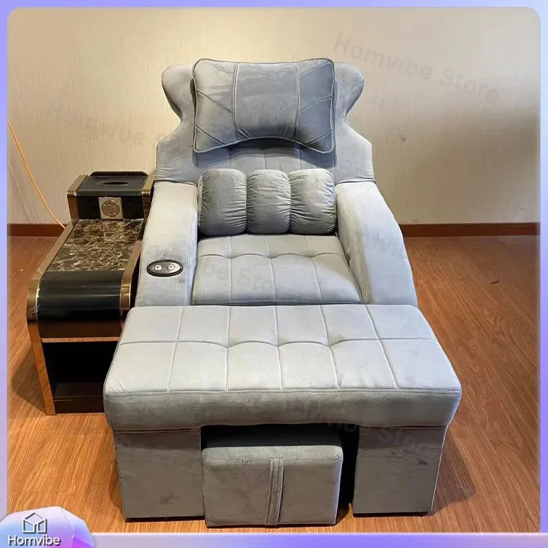 Foot Massage Sofa Recliner Pedicure Chair with Foot Bath Spa Ear Cleaning Leisure Sauna Bed Home Furniture