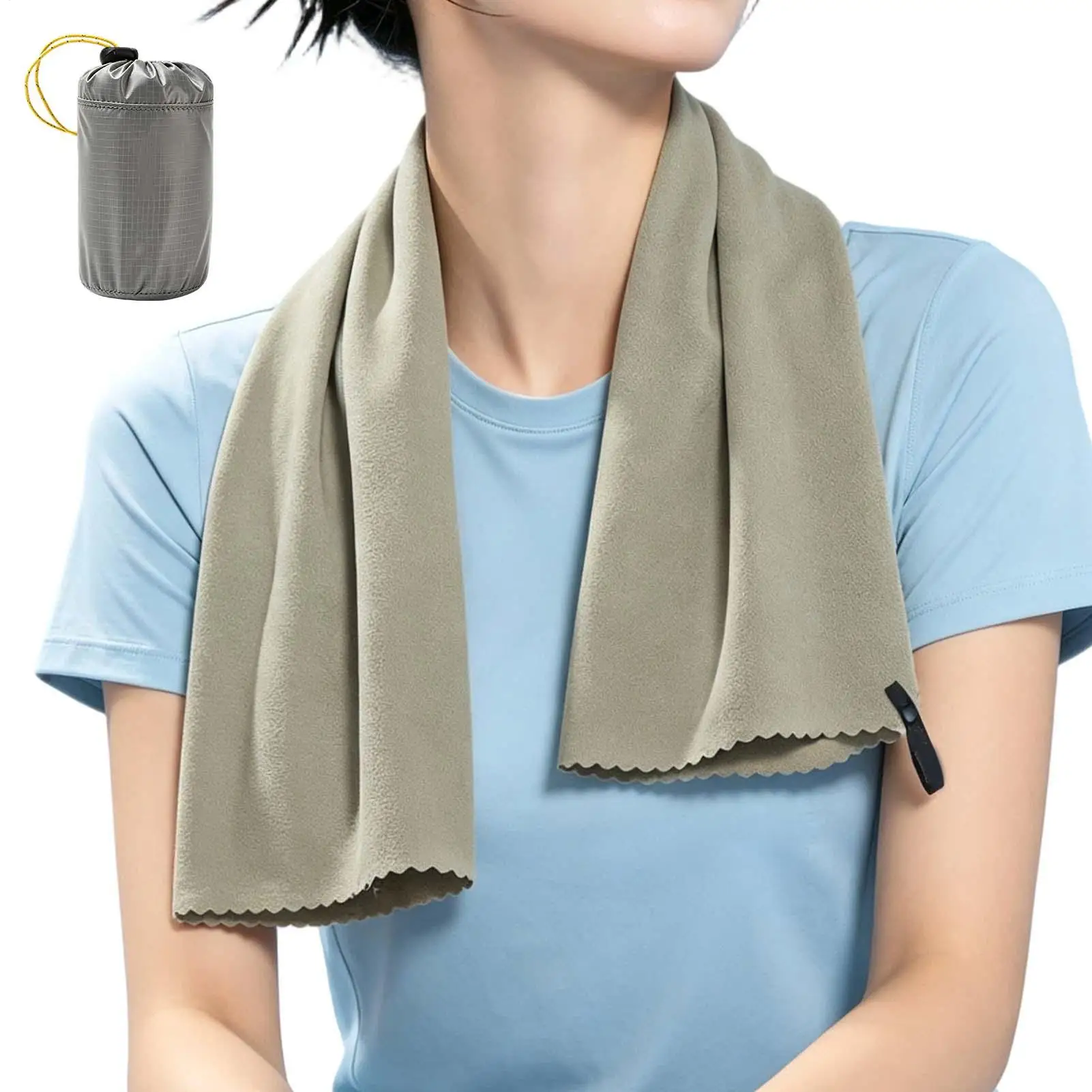 Quick Dry Travel Towel Breathable Quick Dry Absorbent Cloth Summer Microfiber Pool Towel For Camping Hiking Gym Sports Yoga