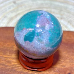 High Quality Healing Natural Crystals Ocean Jasper Sphere polishe Ball Colorful Gemstone Stone mediation Home Decorations Gift