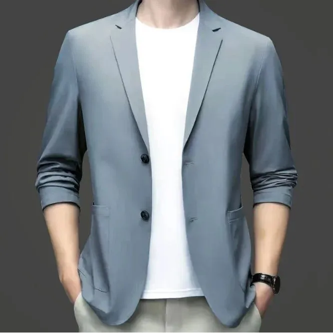 

Summer New Men's Casual Suit Top Jaet Cusized Design Service DIY Clothing Tailoring Proc