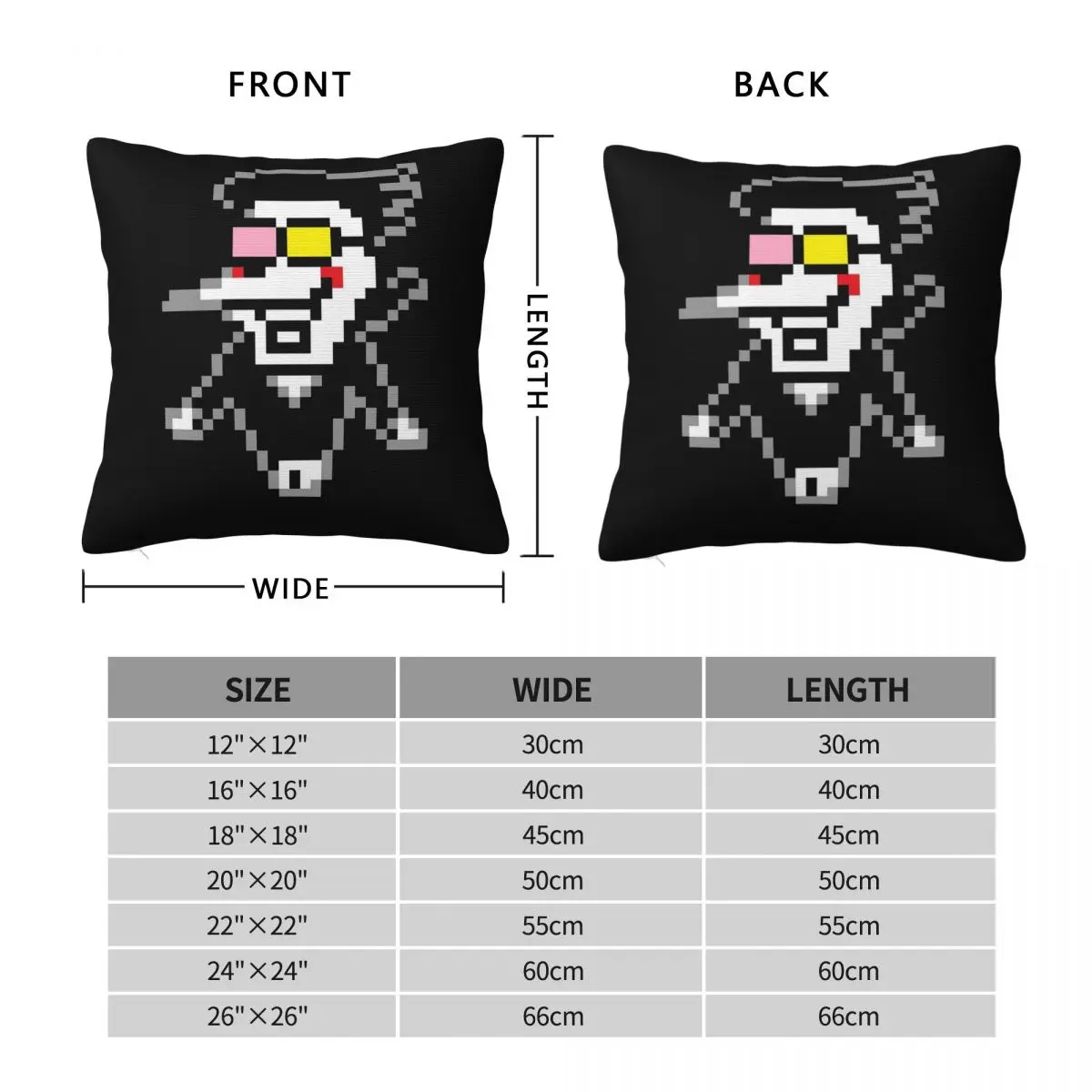 Deltarune Chapter 2 Spamto Square Pillowcase Pillow Cover Polyester Cushion Zip Decorative Comfort Throw Pillow for Home Car