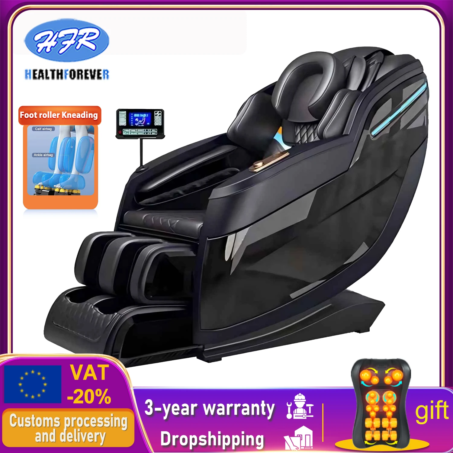 

Electric Massage Chair Full Body 4d Zero Gravity Bluetooth Music Office Body care chair Heating relax Massage Chair sofa gitt