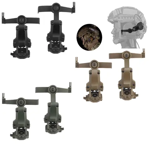 PELTOR ComTac Airsoft 슈팅 액세서리 용 전술 헬멧 레일 어댑터 헤드셋 마운트 Fit Ops Core ARC Wendy MLOK Rail
