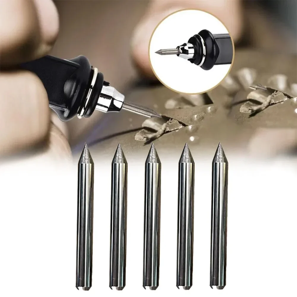 Plotter de Corte Elétrico Carbide Engraver Bit Gravação Substituição Dica para Escultura Metal Jade Vidro 21×3 mm Pcs
