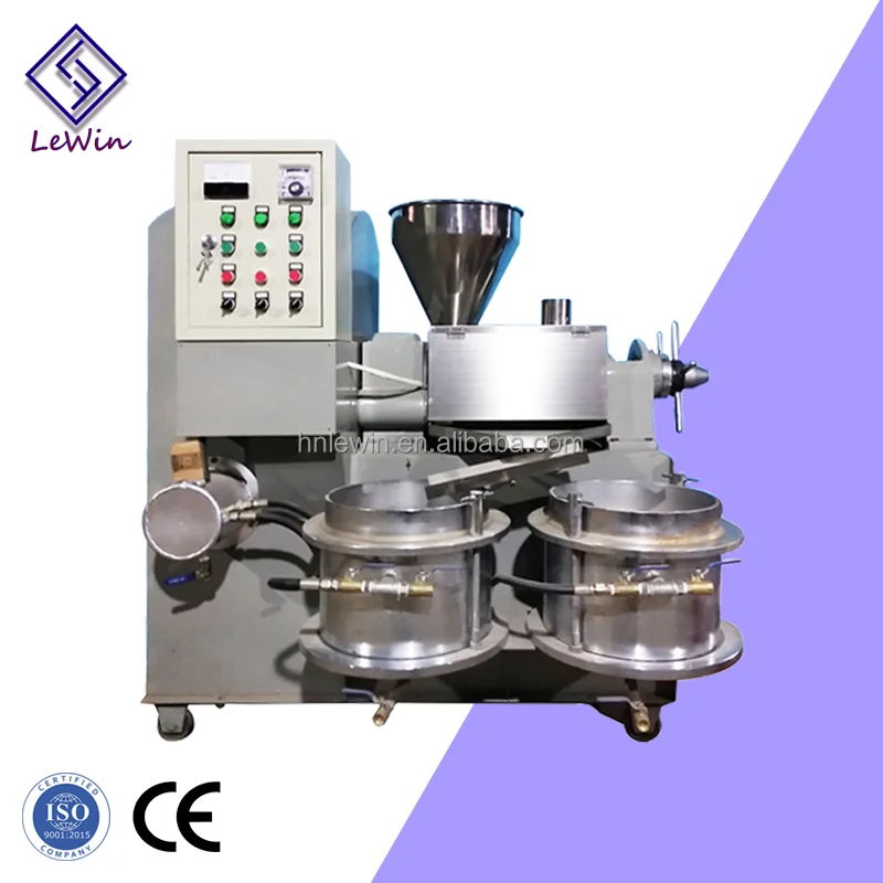 High-Yield Automatic Cold and Hot Screw Oil Press Machine for Sunflower Seed Coconut Soybean Olive Sesame Oil Pressing