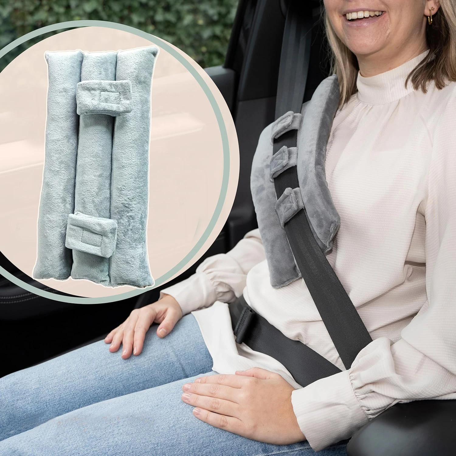 Comfortable Seat Belt Cover Universal Car Seat Belt Shoulder Pads Velvet Fabric Post Surgery Cushion Perfect for Car Truck SUV