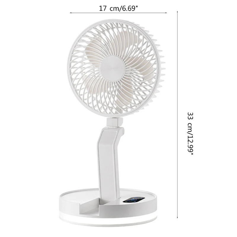جدار جبل مكتب مروحة مع ضوء الليل 3 سرعات هادئة مروحة كهربائية USB قابلة للشحن مروحة صغيرة للمنزل مكتب التخييم