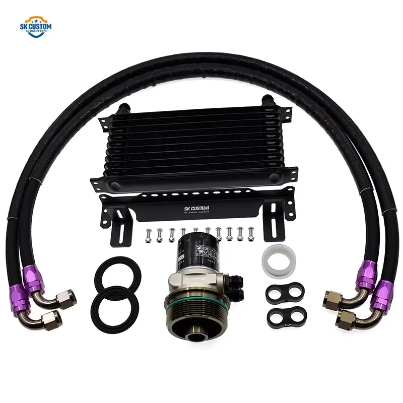 Oil Cooling Radiator Kit for Toyota 1GR 2GR 3GR 5GR 8AR Reiz Crown Engine Oil Cooler Kit