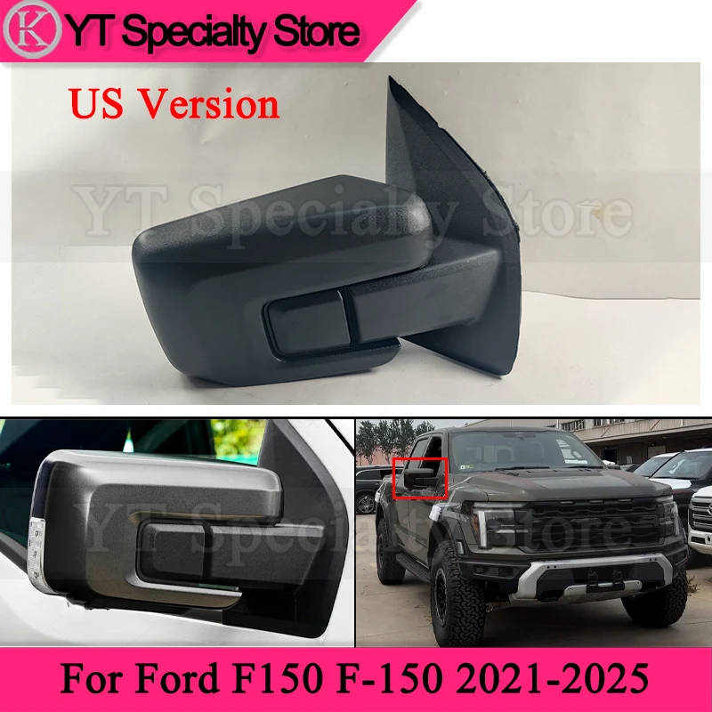 Kamshing US Version Car Rearview Mirror Assembly For Ford F150 F-150 2021-2025 Reversing Mirror Rear View Mirror