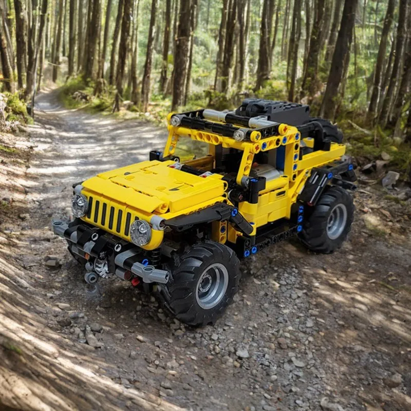 Mécanisme d'engrenage de construction MOC 4x4, 687 pièces, modèle de bricolage, blocs de construction, jouets d'anniversaire, cadeau