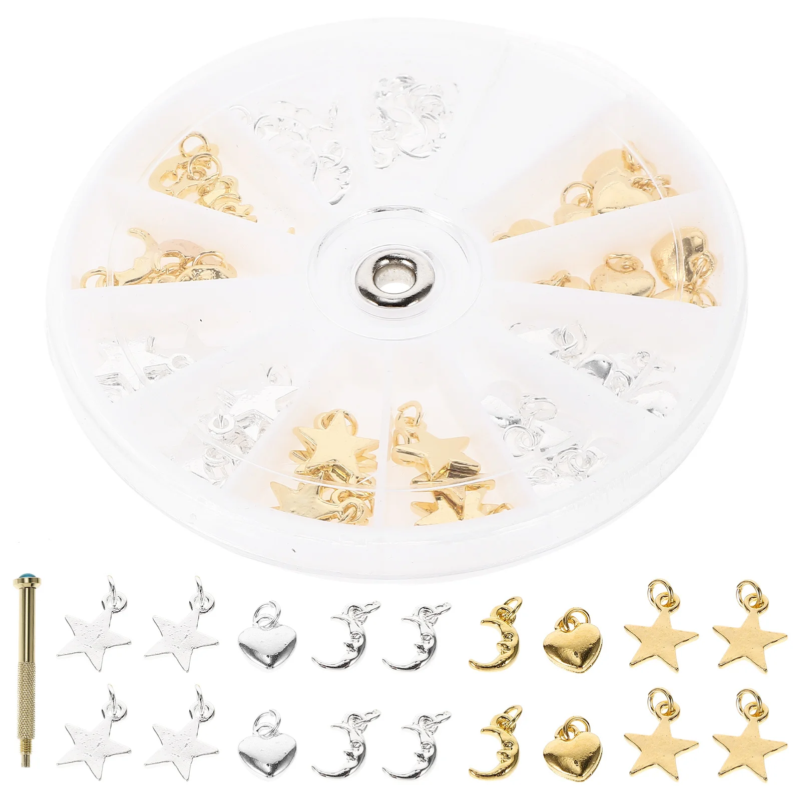 مجموعة واحدة من ملحقات ثقب المانيكير العصرية لتدلي الأظافر مع أداة حفر محمولة لتصميم فن الأظافر الإبداعي #4