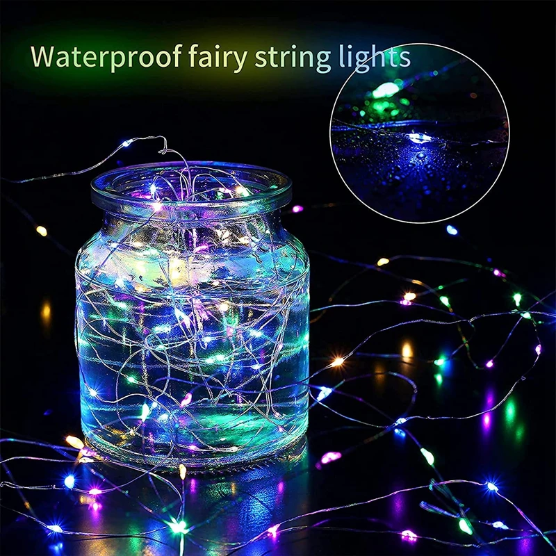 USB LED String Light Copper Wire Garland Light 8 Modes Remote Control Waterproof Fairy Lights Party Christmas Wedding Decoration