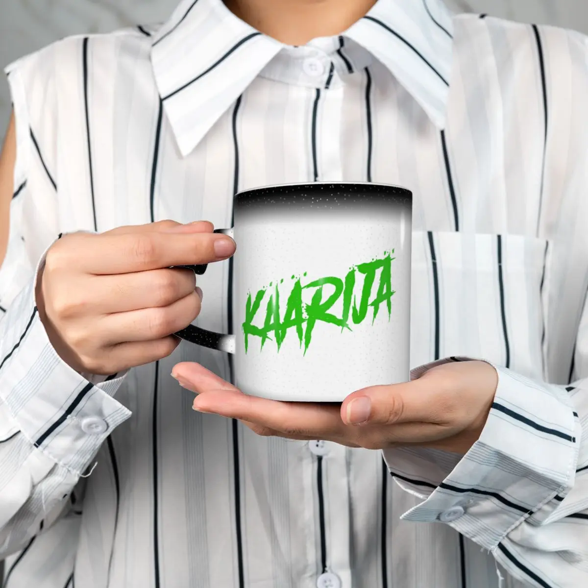 

Kaarija Logo Mug Funny Ceramic Coffee Cups Tea Mugs Milk Cup Drinkware Gifts for Woman Man