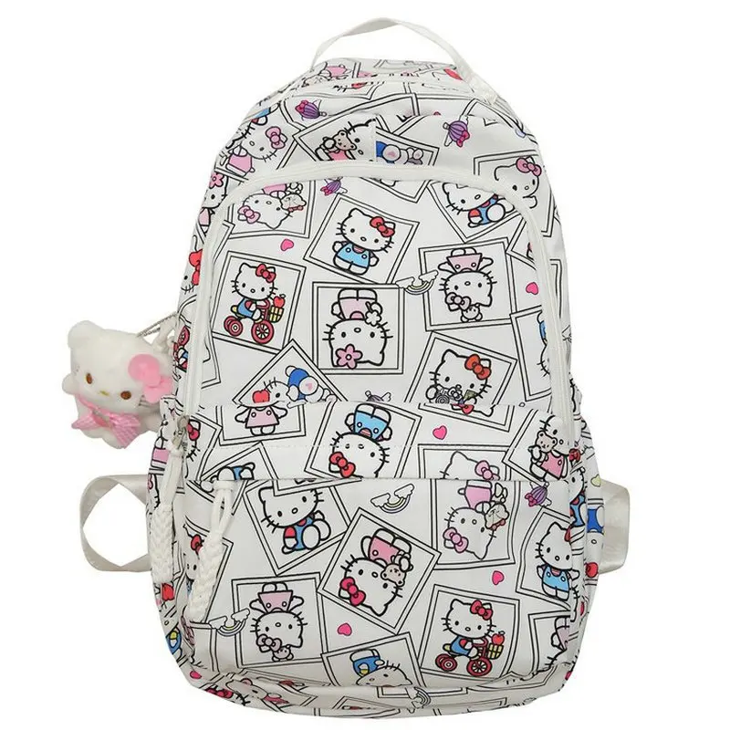 Hello Kitty mochila Backpack For Girls Womam Cartoon Cute college Students Large Capacity Lightweight Schoolbag Travel bag