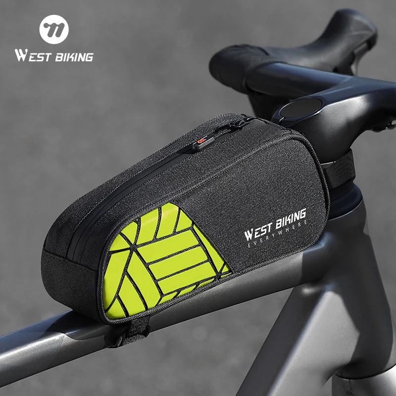 

Портативная сумка на раму велосипеда WEST BIKING, 1 л, водонепроницаемая светоотражающая сумка для велосипеда, сумка для горного велосипеда, дорожный велосипед, корзина, аксессуары для велоспорта