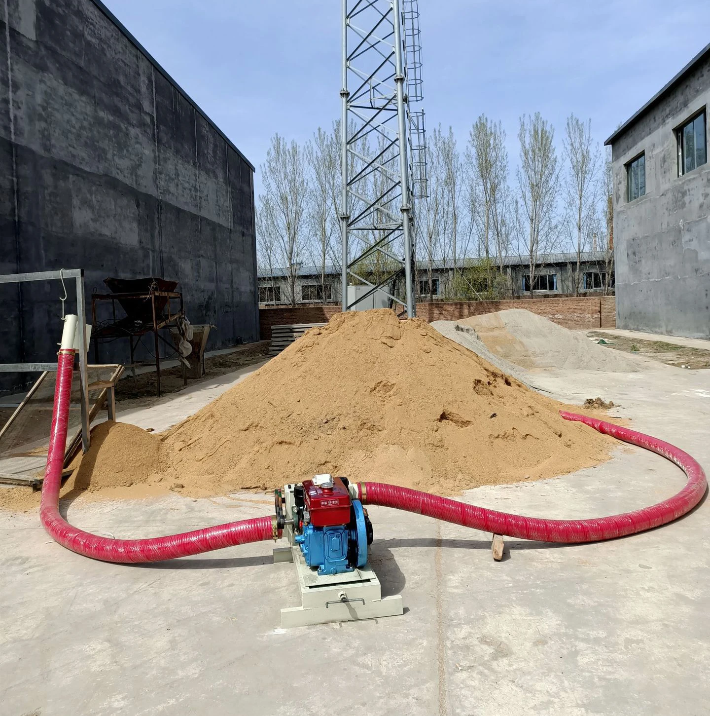 Mobile Loading And Unloading Of Grain Pellets Portable Grain Suction Machine