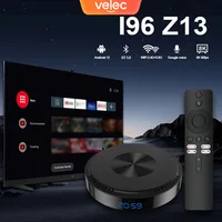 Velec Smart TV Box con control remoto por voz Android 14 procesador de cuatro núcleos de 2 + 16 GB para entretenimiento en el hogar reproductor multimedia NETFLIX Youtube
