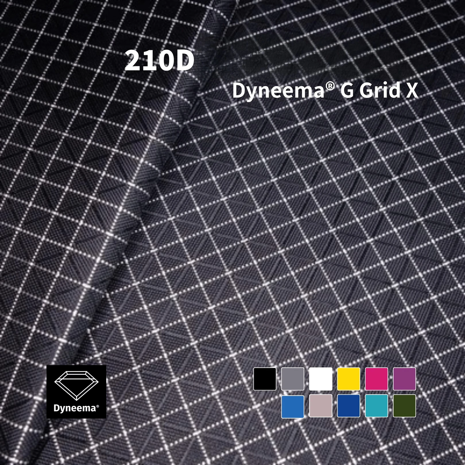 50*145cm impermeável dyneema resistente a rasgos tecido xadrez dyneema para mochila ao ar livre saco de armazenamento náilon plutônio ultra-leve traje