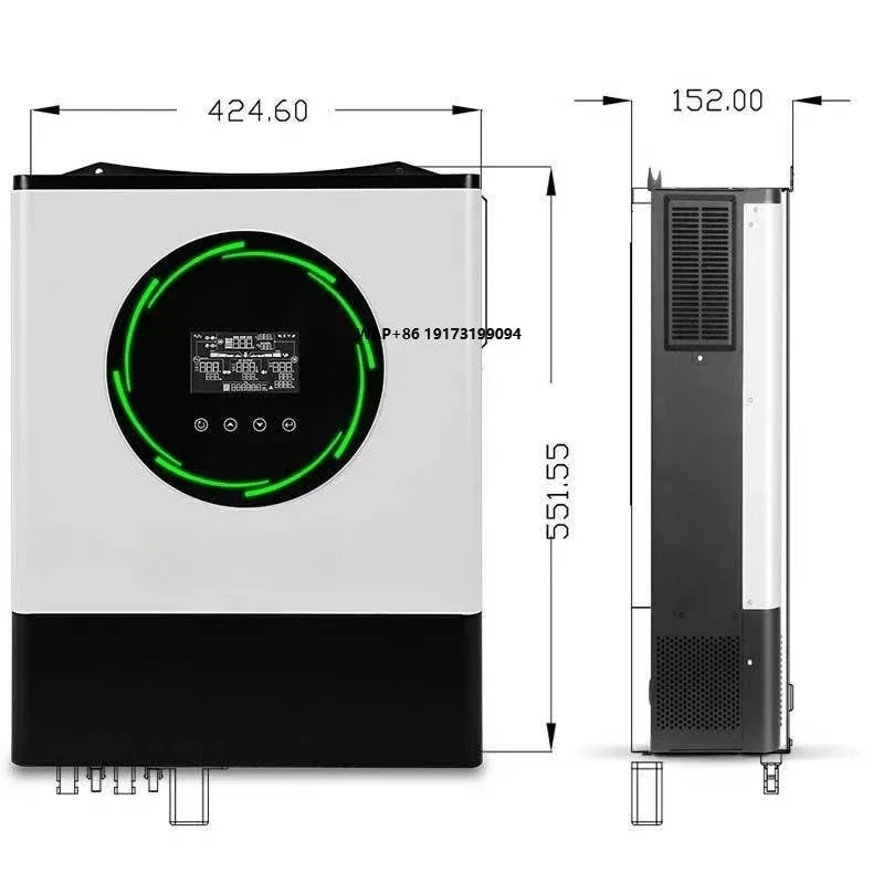 

For China 6Kw Pure Sine Wave Power Inverter 48v Switch Grid Connected Hybrid Solar Inverter Single Output