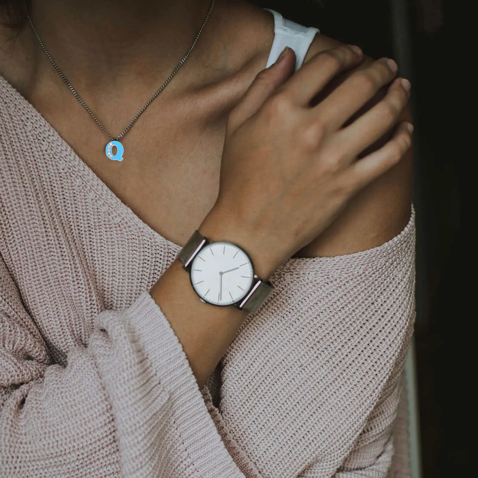 

26 шт., подвески из бисера для браслета, цветной алфавит для браслетов, буквы, начальные бусины, сплав со стразами