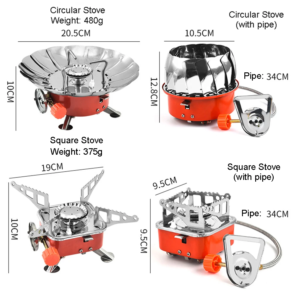 Desert Fox Camping Gas Stove Burner Outdoor Portable Windproof Cooking Stove Ultralight Tourist Cooker Hiking Equipment