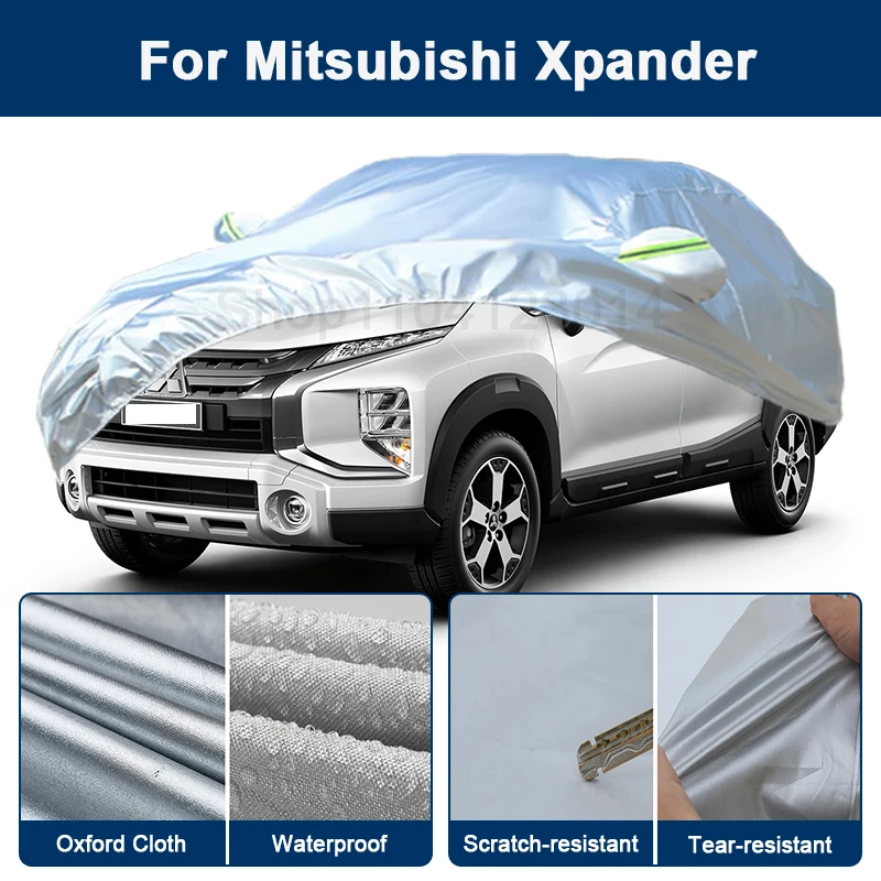

Всепогодный чехол для автомобиля Mitsubishi Xpander с отражающими полосами, водонепроницаемый, снегозащитный, пылезащитный, с защитой от УФ-излучения