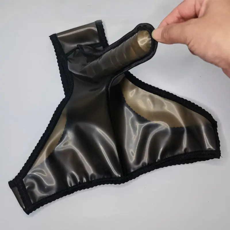 مثير الرجال اللاتكس ملخصات طويلة JJ غمد الملابس الداخلية المطاط الملابس الداخلية لعب الأدوار Underpant ليلة كلوبوير مثلي الجنس الوثن