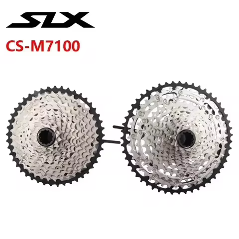 Shimano SLX M7100 Casette 12s MTB Cassette K7 10-51T / 10-45T HYPERGLIDE+ Fits MICRO SPLINE FREEHUB For Mountain Bike Original