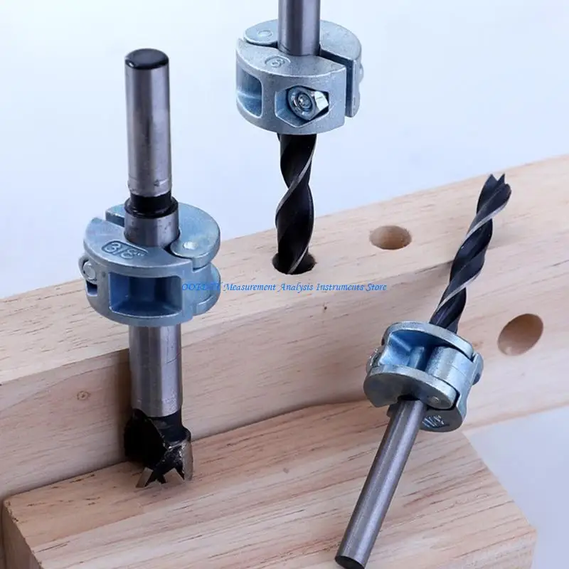 

367D Drill Bit Stop Collar Locating Ring Zinc Alloy Woodworking Tools 3 Kinds Of Optical Bit Locator Limiter Stop